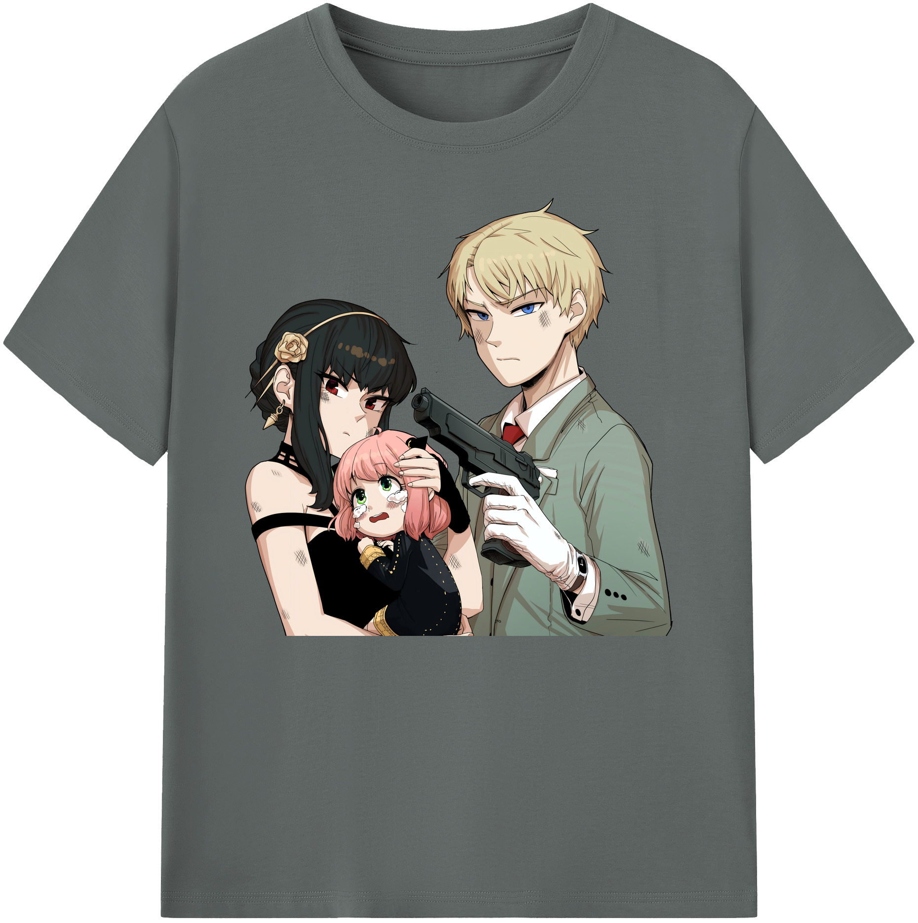 （画像用） SPY×FAMILY间谍家家酒 綿100％ メンズ半袖Tシャツ｜肌触りやわらか＆通気性